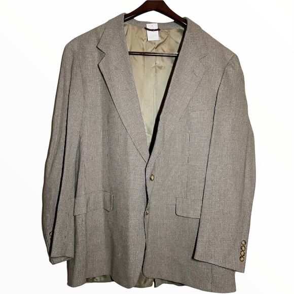 Hart Schaffner Marx Other - Vintage Hart Schaffner & Marx Blazer Sports Coat Union Made in USA Tweed 46L